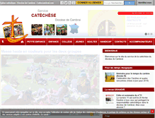 Tablet Screenshot of catechese.cathocambrai.com